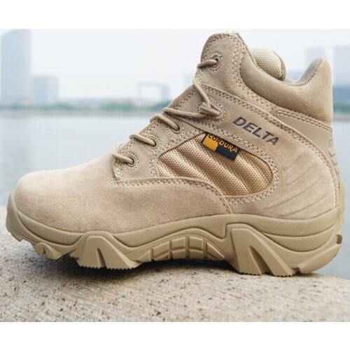 Winter Autumn Shoes Men Quality Military Boots Special Tactical Desert Combat Ankle Boats Work Leather Snow Bota Masculina