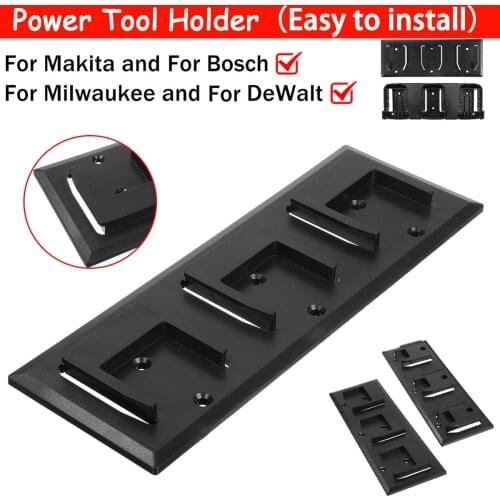 Power Tool Electric Wrench/Drill Holder Slide-On Slot Storage Mount Hanger Holder For Makita For Bosch For Milwaukee For DeWalt