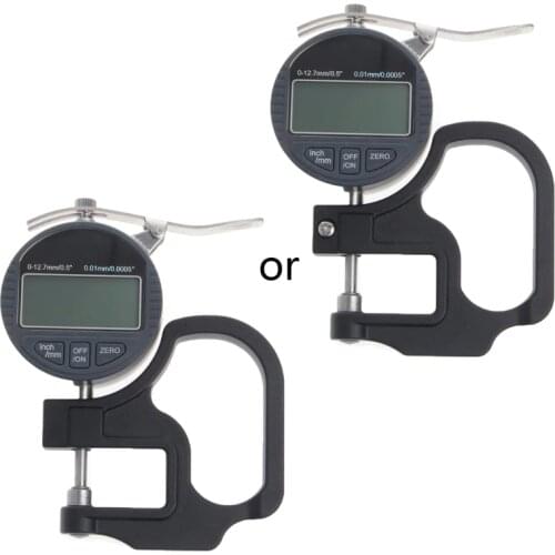 Shanwen 0-12.7mm Electronic Micrometer Digital Thickness Meter Gauge 0.01mm Depth Tester