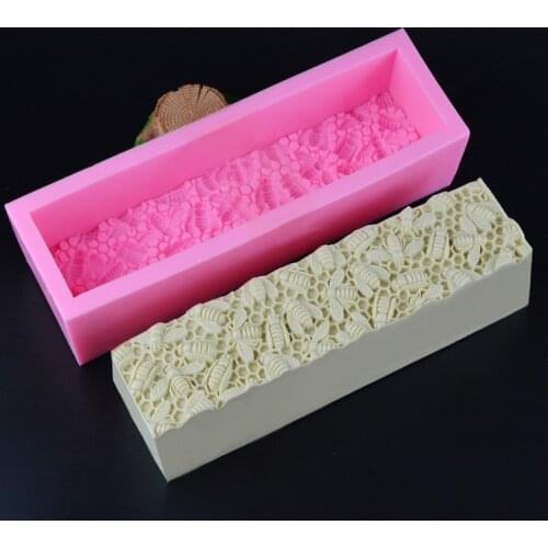 Toast Soap Mold Molds Soap Moulds Handmade Soap Mold Aroma Stone Fondant Cake Direction Silica Gel Bee Design Silicone 001 PRZY