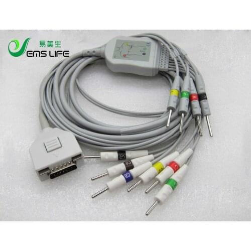Fukuda denshi ecg cable EKG ecg cable 10 leads ekg cable 3.0din terminal