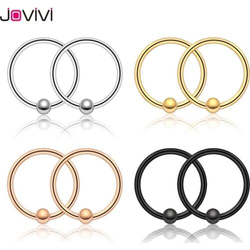 Jovivi Stainless Steel 20G Nose Rings Hoop Nose Studs Cartilage Tragus Daith Septum Ear Helix Eyebrow Lip Body Piercing Jewelry