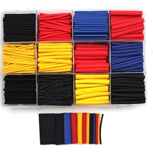 780pcs Heat shrinkable tube Kit Polyethylene Insulated Electrical Wire cable Thermoresistant sleeve Waterproof Shrinkage 2:1