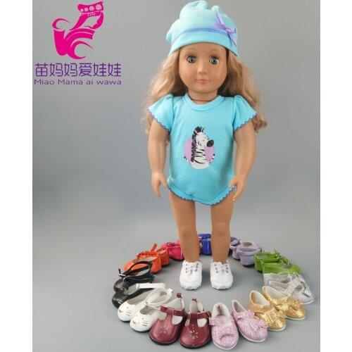 18 inch girl doll shoes born 43cm baby doll leather sneakers fashion leather shoes