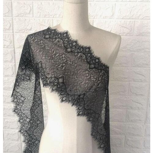 3 meters long 20cm wide eyelashes lace black lace elastic lace underwear soft lace accessories