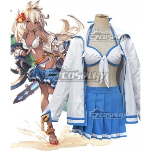 Granblue Fantasy Zooey Swimsuit Summer Girls Bikini Suit Halloween Party Bathing Suit Swimming Suit Cosplay Costume E001