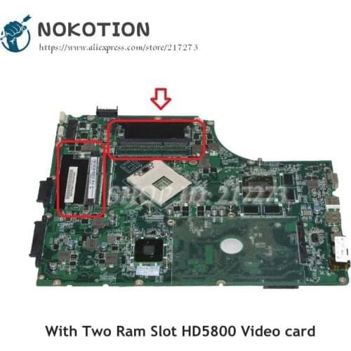 NOKOTION MBPUP06001 MB.BPJ06.001 For Acer aspire 7745 7745g Laptop Motherboard DA0ZYBMB8E0 HM55 DDR3 HD5800 Support i3 i5 only