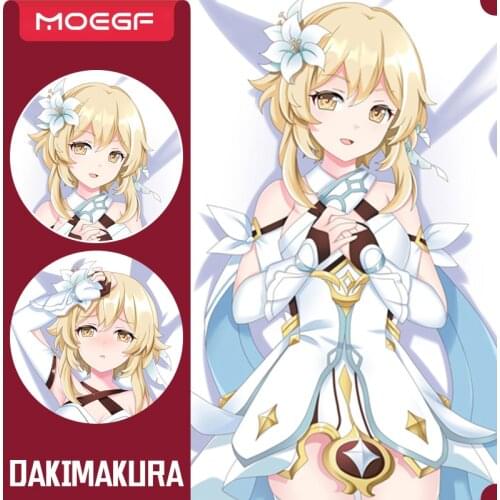 MGF Genshin Impact Dakimakura Hugging Pillow Anime Lumine Body Pillow Customized