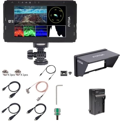 Fotga DP500IIIS A70TLS 7 Inch Touch Screen FHD IPS Video On-Camera Field Monitor,3D LUT, 3G SDI / 4K HDMI Input/Output,1920x1080