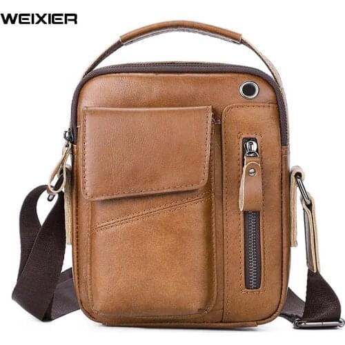 Mens Genuine Leather Shoulder Bags men Crossbody Bag Men Handbags Capacity Soft PU Leather Bag For Man Messenger Bags Tote Bags