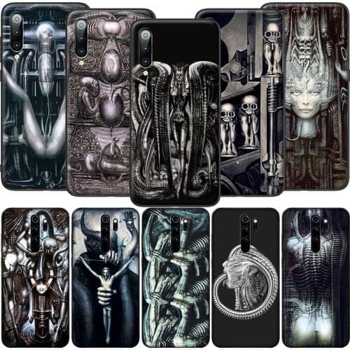 GX96 Hr Giger Li II Soft Silicone Case for Redmi Note 4X 5 5A Prime 6 6A 7 7A 8 8A 8T 9 9A 9C 9S Pro Lite
