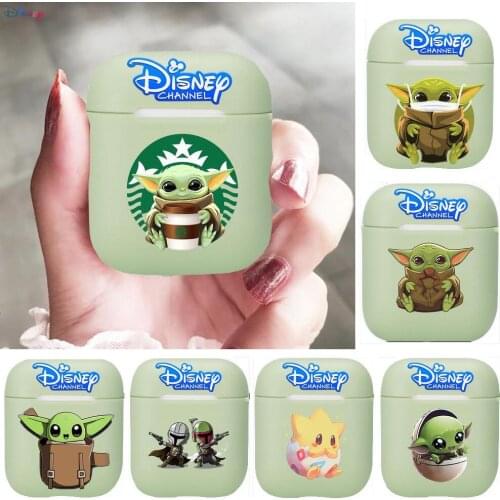Disney Star Wars Yoda Soft Silicone Cases For Apple Airpods 1/2 Protective Case Bluetooth Wireless Earphone Cover For Apple Air