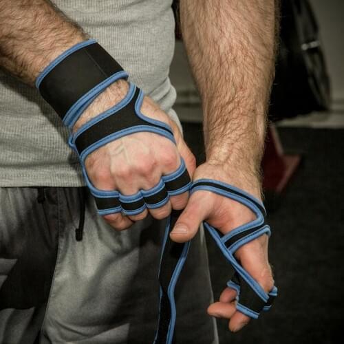 Weight Lifting Fitness Gloves With Wrist Wraps Silicone Full Palm Protection Gym Workout Bodybuilding Gymnastics Glove Equipment