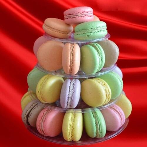Macaron Tower Cake Stand Tray Display Rack &Carrying Case for Wedding Party