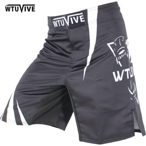 WTUVIVE 2017 new boxing features sports training Thai fist fitness personality fight flat angle shorts MMA muay thai clothing