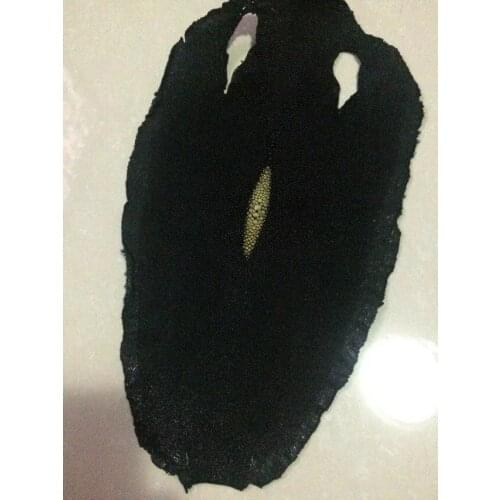 Standard Genuine Black Color Stingray Skin for Bag Purse Watchband DIY