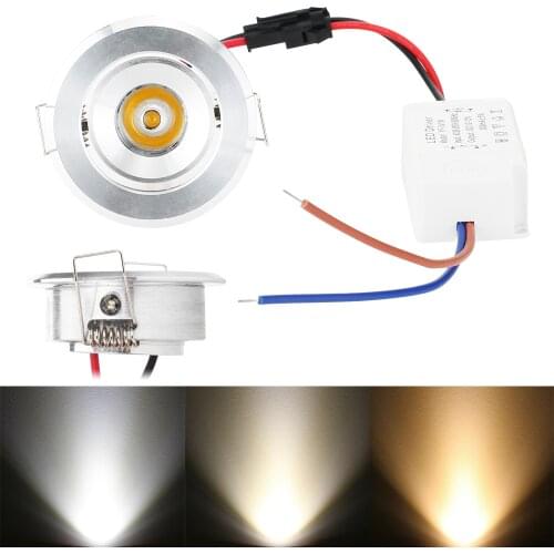 LED COB Ceiling Light Mini Recessed Downlight Panel Lamp AC 85V-265V 110V 220V 3W Super Bright for Home Bedroom Indoor Lighting