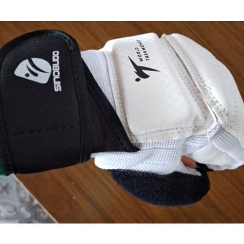 WTF approved PU Taekwondo Hand Gloves Protector Palm Protector Guard Gear Support Fighting Hand Kickboxing Boot Protector