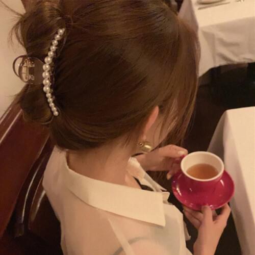 1PC Pearl Beads Hairgrip Hairpins Hair Accessories Ornaments Barrette Hair Claw Hair Clip For Women Girl