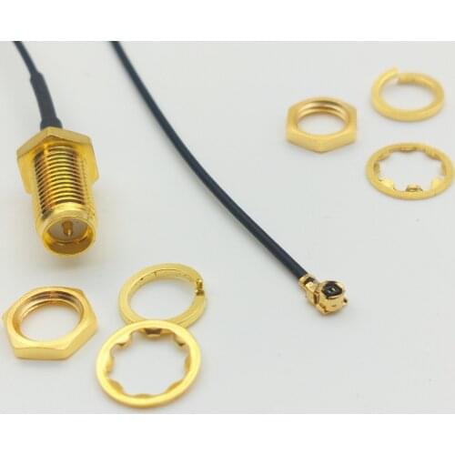 1000PCS IPX to RP-SMA Jack Male SMA to IPX 1.13 Cable Pigtail PCI WiFi Cord wireless router