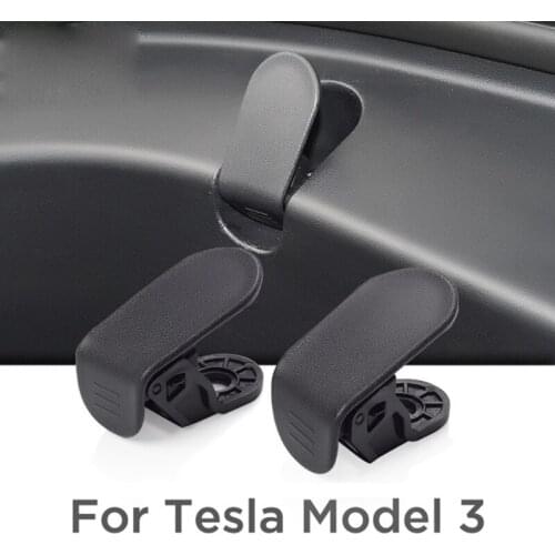 2Pcs Front Trunk Bag Hooks Car Interior Hook Bag Cargo Hook Cover Car Interior Car Accessories for Tesla Model 3