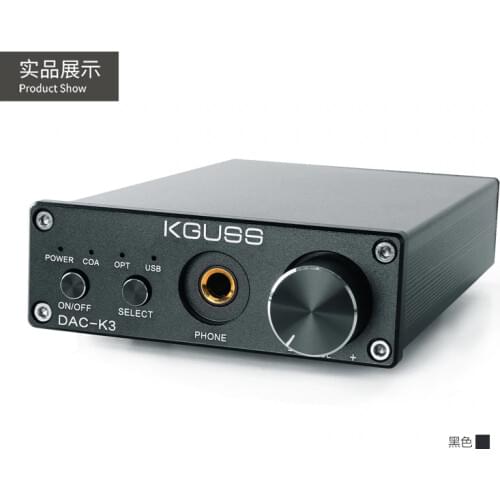 2021 KGUSS DAC-K3 high-fidelity Bluetooth audio DAC with headphone amplifier support AUX/coaxial/optical input with power supply