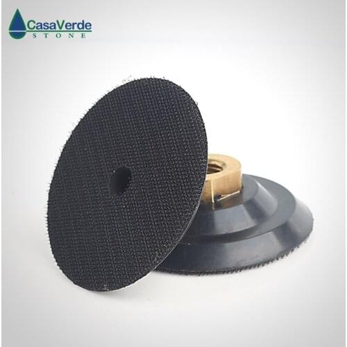 Free shipping 3 inch rubber backer pad M14/ 58-11 thread for diamond polishing pads