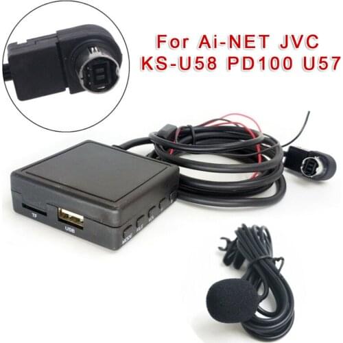 Bluetooth AUX USB Cable Adapter Audio MIC For Alpine Ai-NET JVC KS-U58 PD100 U57