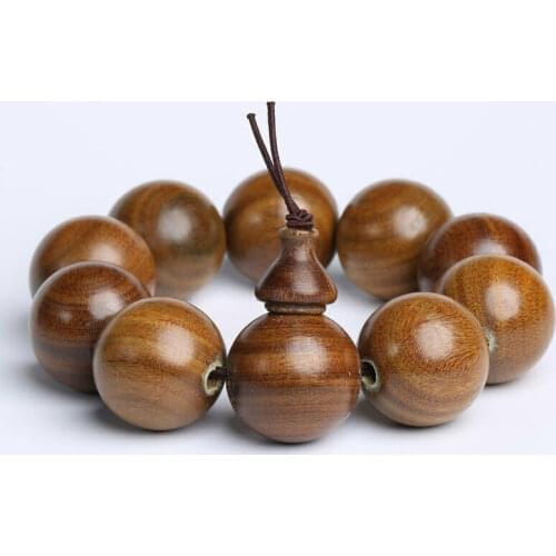 Big 25mm Green sandalwood Beads Tibetan Buddhism Amulet Bracelet