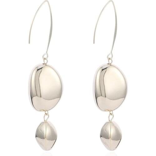 ELEGANCE11 Luxury Gold Square Earrings Hook on Earrings for Women Long Dangle Earrings for Christmas Jewelry Gift