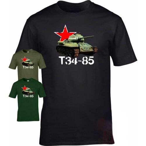 Russian T34-85 tank T-shirt WW2 military armour World of war Tanks eastern front