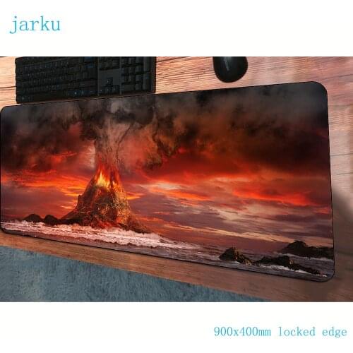 Volcanoes mouse pads 900x400x3mm present pad to mouse computer mousepad gaming padmouse Customized gamer to keyboard mouse mats