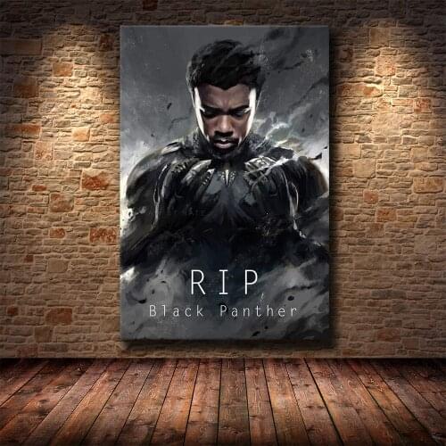 Marvel Superhero Panther Classic Sci-fi Movie Black Panther Wall Art Pictures for Kids Room Bedroom Home Decor Cuadros Unframed