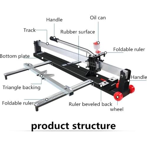 Tile Cutting Machine Push Knife Manual High Precision Push Type Household Decoration Small Cut Floor Tiles Cutter 1000mm