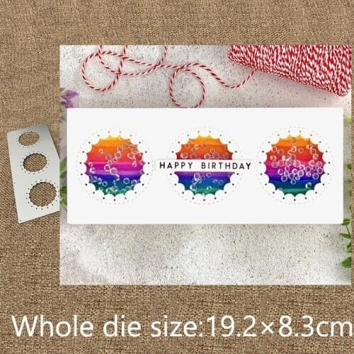 XLDesign Craft Metal Cutting Dies stencil mold circle frames decoration scrapbook Album Paper Card Craft Embossing die cuts