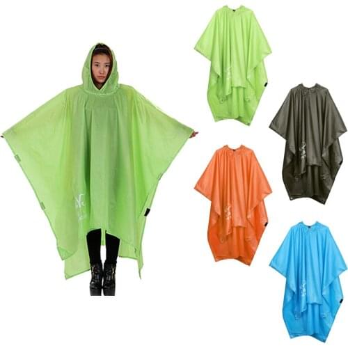 Multi-function Raincoat Poncho Cover, Hiking Rainwear One-Piece Poncho Raincoat Mat Outdoor Raincoat