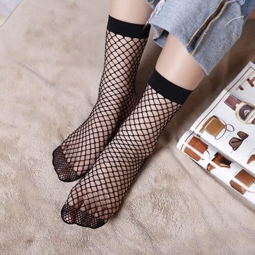 2019 New fishnet Sexy Short socks New summer Render socks lady silk socks