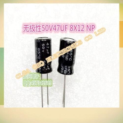 NP commitment electrolytic capacitor 47 uf50v 50 8 x12 v47uf volume