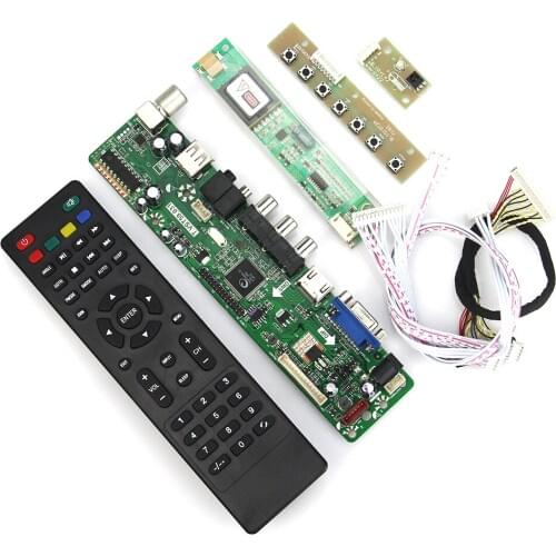 T.VST59.03 LCD/LED Controller Driver Board For LP141WX3-TLN1 LTN141W1-L09 (TV+HDMI+VGA+CVBS+USB) LVDS Reuse Laptop 1280x800