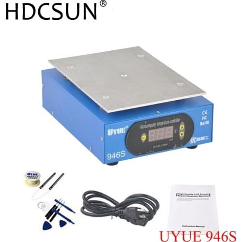 Preheat Station 220V 400W 140X200mm Preheater Digital Platform Heating Plate For Phone LCD Screen Separator Machine UYUE 946s