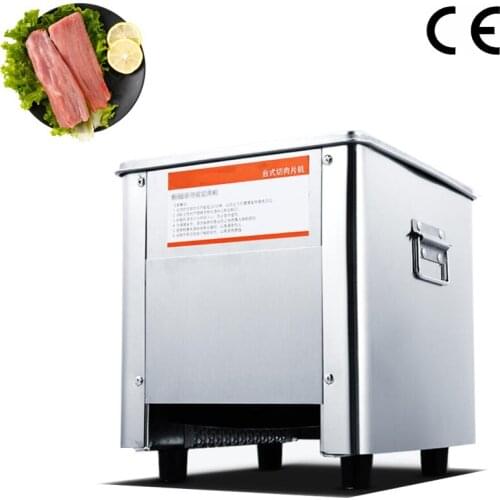 Commercial Electric Meat Slicer Cutter Stainless steel Automatic Vegetable Cutting Grinder Machine Minced Meat Mincer EU US Plug