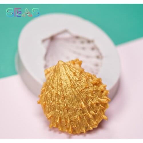 Chocolate Mold Biscuits Baking Molds 3D Shell Silicone Pastry Molds Chocolate Fondant Mould Soft Dessert Silicone Molds DIY