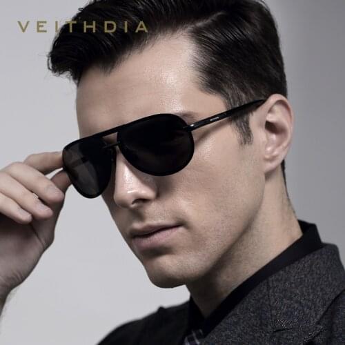 VEITHDIA 2020 Rimless Men Sunglasses Polarized UV400 Lens Sun Glasses Men Aluminum Driving Glasses Eyewears Accessories For Men