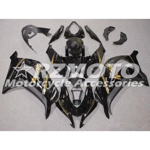 4 Gifts New ABS Injection mold Full Fairings Kit fit for Kawasaki Ninja ZX-10R zx10r 2016 2017 16 17 Bodywork Cool golden black