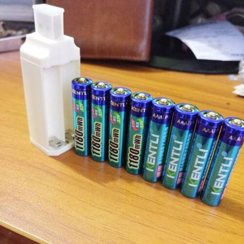 8pcs KENTLI 1.5v 1180mWh AAA rechargeable Li-polymer li-ion polymer lithium battery +1 USB smart Charger
