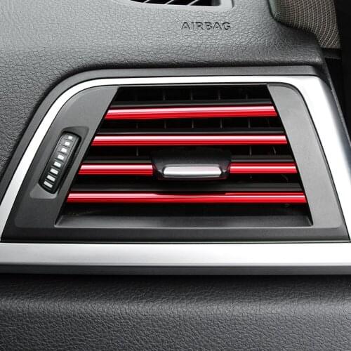 Car Air Conditioner Outlet Grille Trim Strip sticker For kia mazda Renault Abarth Opel SAAB Daewoo Alfa Romeo Dacia LADA