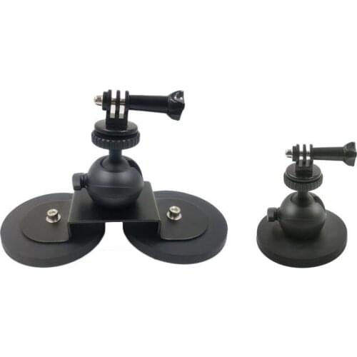 Car Magnetic Mount Low Angle Suction Cup Tripod Adapter 360 Ball Head Sucker Phone Holder for GoPro 9 8 5 Insta360 Action Camera
