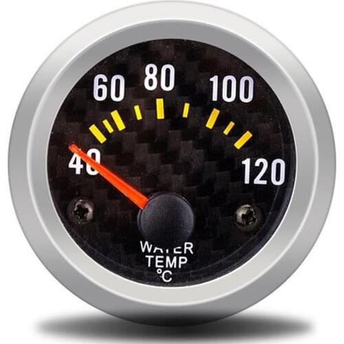 Car Pointer Gauge 2" 52mm Water Temp Gauge 40-120 Centigrade Temperature Vehicle Meter 12V digital auto instrument gauges sensor