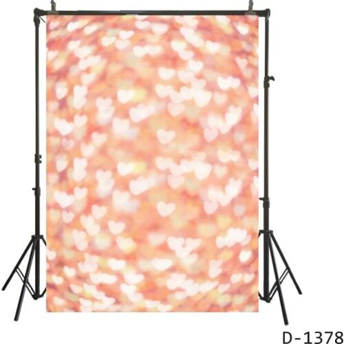 Valentines Day Backdrop Orange Glam Shimmer Bokeh Hearts Lovers Couples Portrait Background Studio Booth Propose Photo Banners