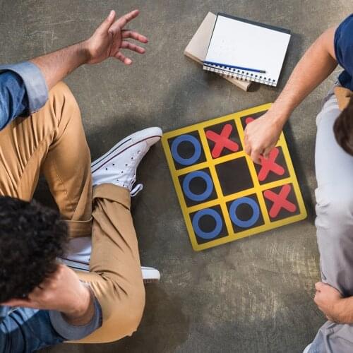 Fidget Toy Tic-tac-toe Toy Puzzle Game Xo Chess Noughts And Crosses Kids Children Board Games Indoor Playing Tic-tac-toe Noughts